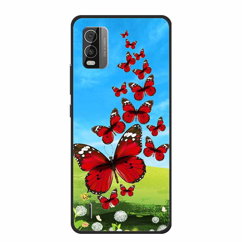 For Nokia C110 C210 C300 Case Soft black Silicone Bumper TPU Phone Wolf Cat Flower CaseS For C110 210 300 Shock proof Bumper TPU