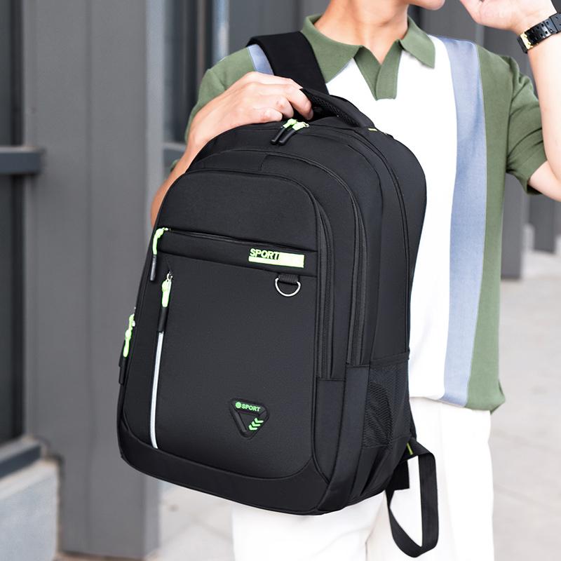 Zaini da uomo Oxford Zaino impermeabile Borsa per computer da lavoro Zaino da viaggio casual Zaino per studenti delle scuole superiori