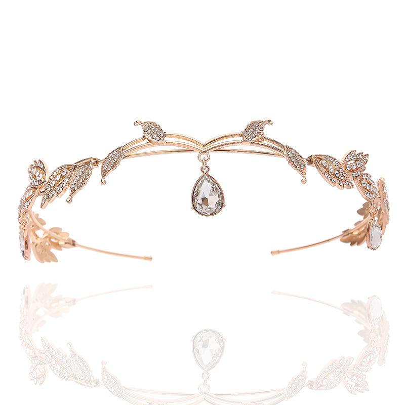 

Bridal Rhinestone Forehead Ornament and Headband Crown Set