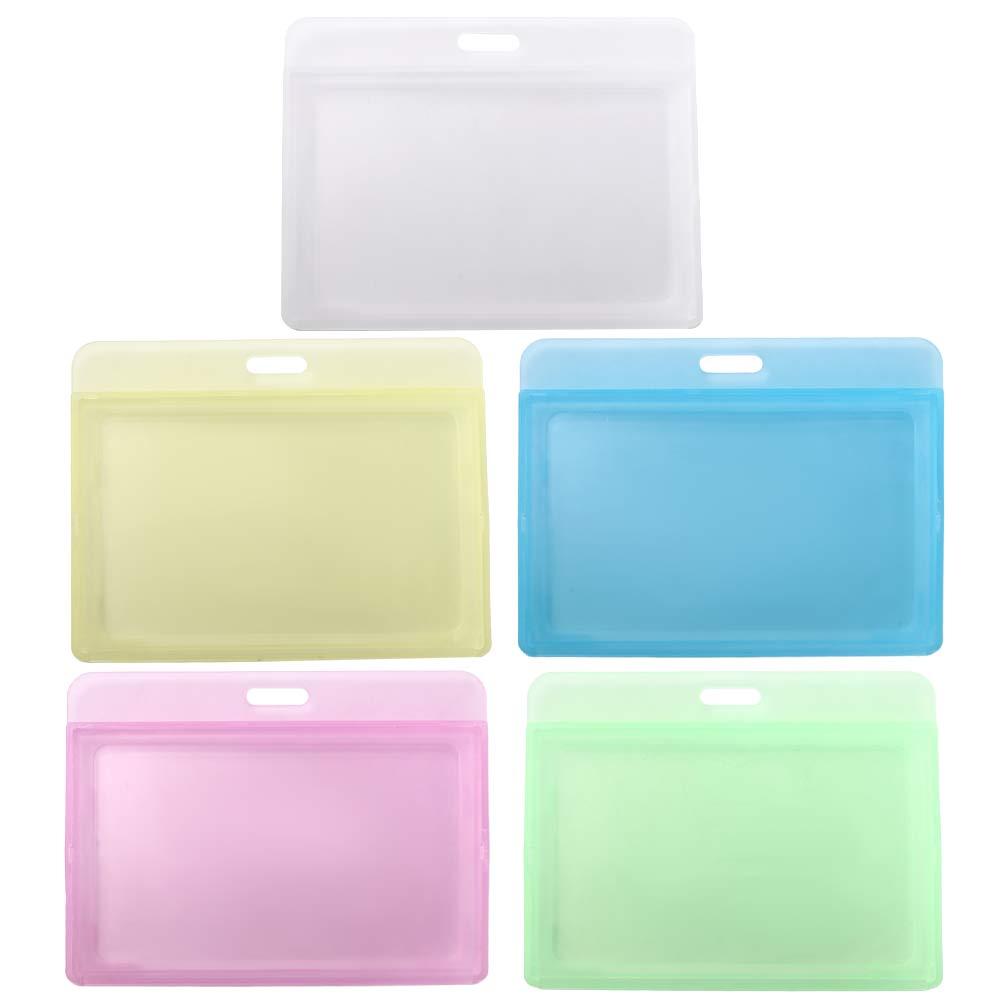 Tag Retractable Key Holder Horizontal ID Card Holder Badge Holder Name Card Cover Bank Card Holder