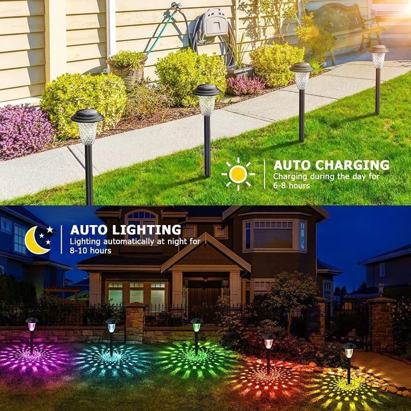 LED Lights, Solar Garden Decoration Lawn Lights, Outdoor Waterproofing, Summer Courtyard Path Landscape, Solar Garden Lawnlights