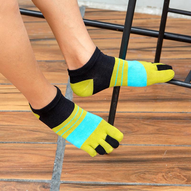 Men's Cotton Five-Toe Ankle Socks - Summer Thin Style