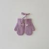 Korean Children's Gloves Autumn Winter New Solid Color Simple Warm Bag Finger Neck Baby Gloves Kids Mittens Accessories