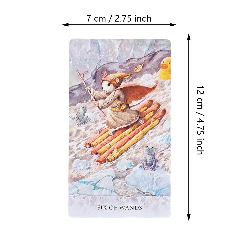 Tarot of Tides: The Adventures of A Duck Named Bob 12*7cm ―Unique 78-Card Tarot Deck In Rigid Box - Double-embossed Cardstock