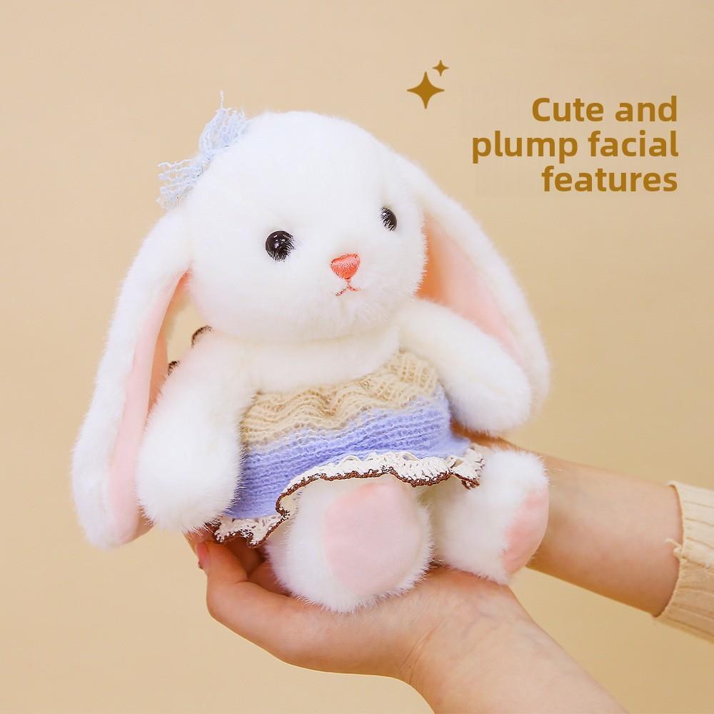 Snow Plush Bunny Toy Soft Short Pile Plush For Kids Birthday Gift