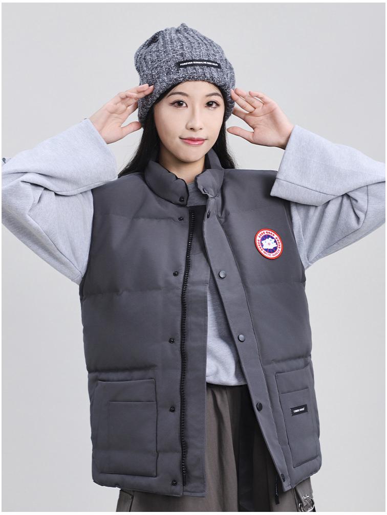 2025 Unisex Lockerer Schnitt Koreanischer Stil Herbst/Winter Daunen Arbeitsweste