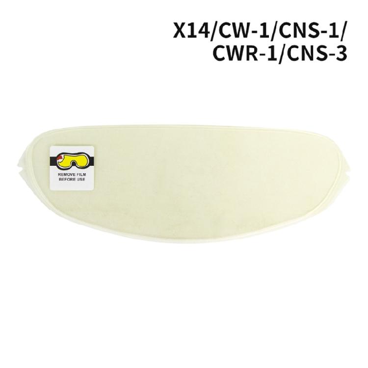 Motorcycle Helmets Clear Anti Fog Film Sticker for X14 CW-1 CNS1 CWR1 CNS3