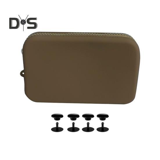 Mini silikonveske for Bogg Bag Vanntett glidelåslukking Bærbar ensfarget strandveske Kosmetisk veske Telefonholder Plug-in-innsatslommebok
