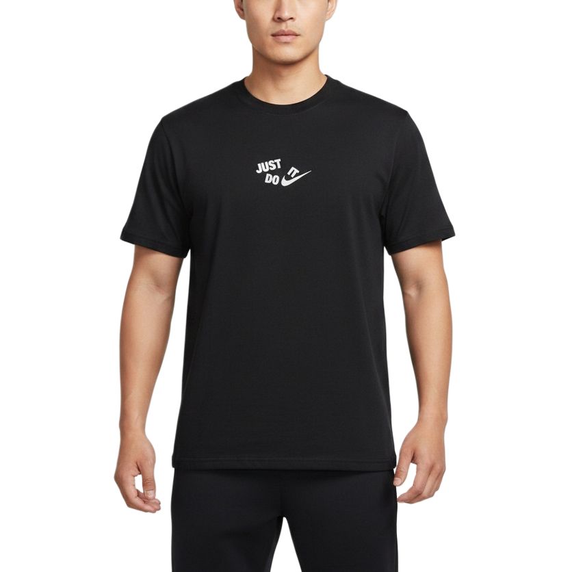 Nike T Shirts Men s Black Crew Neck 2XL