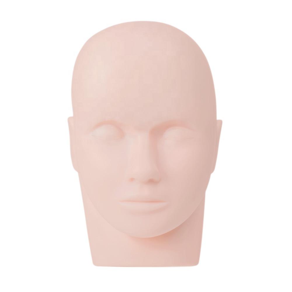 Eyelash Headform Makeup Training Tools Soft Rubber Professional Headform Grafting