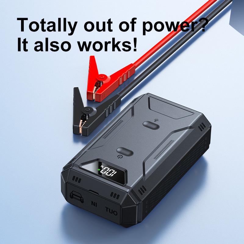 Car Battery Jump Starter Digital Display Portable Car Battery Booster Charger 26800mAh Power Bank Emergency Battery Booster