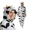 Pyjama Onesie Kigurumi Kostüm Verkleidung Kuh XL: 175-185cm