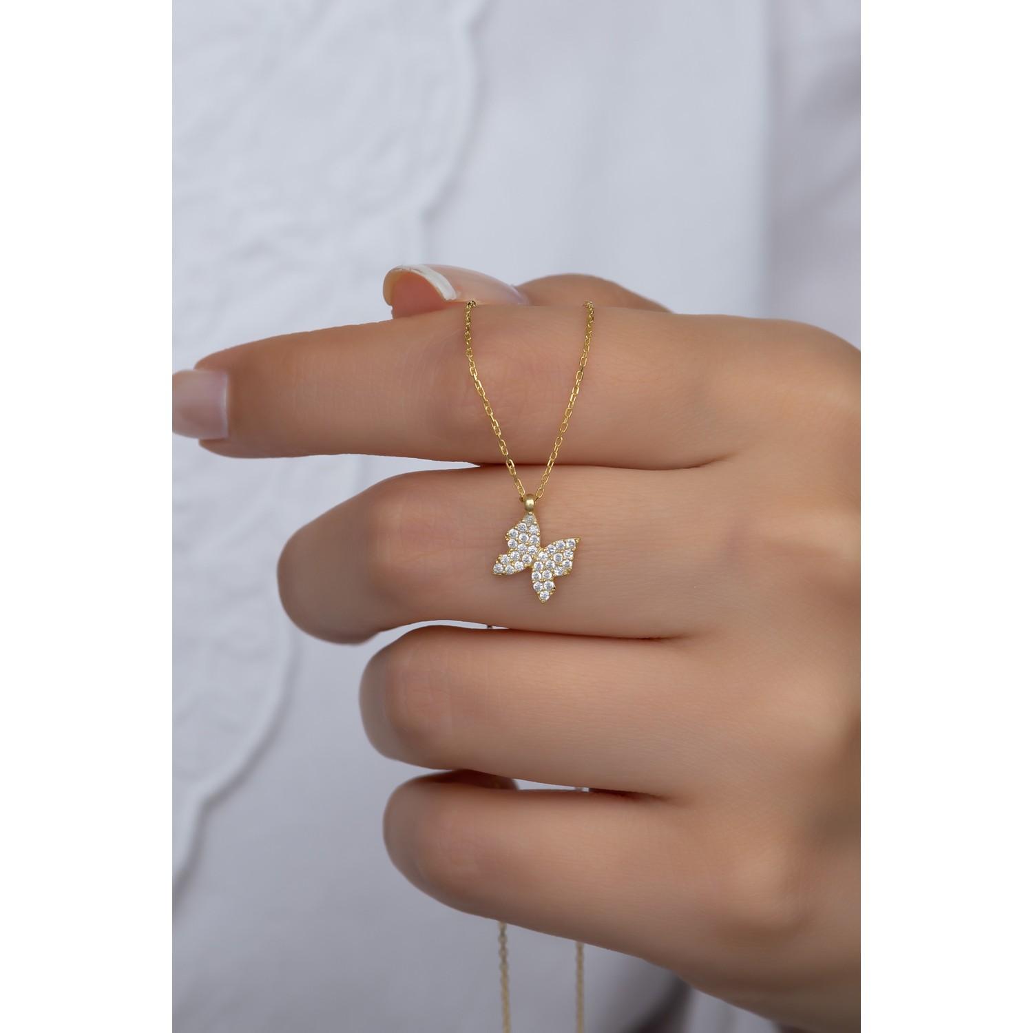 

Ожерелье с миниатюрной бабочкой из стерлингового серебра 925 пробы