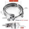 AKIHISA 1.5 Inch 304 Stainless Steel V Band Clamp, For Turbo Exhaust Down Pipes Flange Kit, Racing Ford Pickup Truck Exchange Exhaust Accessories