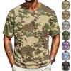 Men's Casual V Neck Lightweight Breathable Short Sleeve Top Comfortable Fit Soft Fabric Summer Shirt