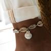 Vintage European-American Scallop Shell Anklet for Women - Retro Beach Style