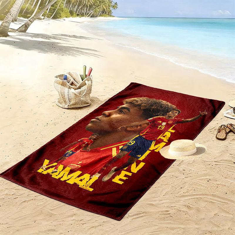 Lamine Yamal Rise Beach Towel, Large Soft Quick Dry Towel for Beach Camping Swimming