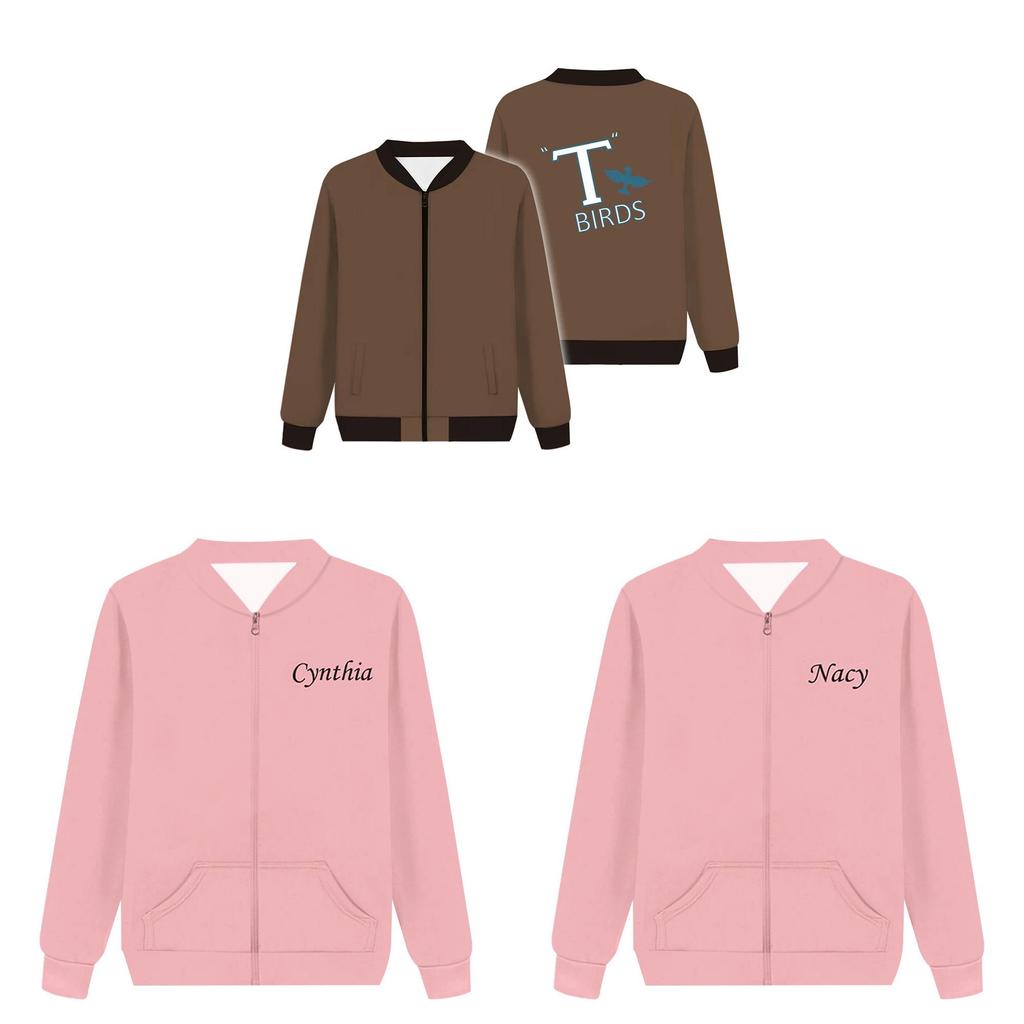 Grease Rise Of The Pink Ladies Hoodie Mit 3D Digitaldruck Für Teenager Freizeitkleidung