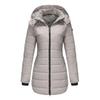 New Women's Water-Resistant Cotton Coat Detachable Hood Long Sleeve Winter Warm Outerwear Parka