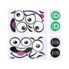 Trash Can Stickers Outdoor 8 Sheets Adhesive Cute Toilet Lid Decal Bin Stickers For Fridge Bins Wall Indoor Outdoor Kitchen