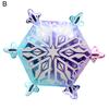 Xmas Snowflake Balloons Reusable Inflatable Easy To Expand Portable Lightweight Decorate 3D Snowflake Shape Christmas Balloons for Christmas