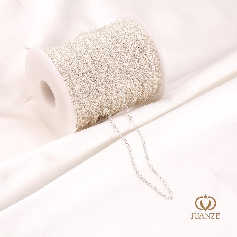 Copper-Plated Gold Color Retention O Cross Chain Necklace with Extension.