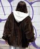 WEGO Faux Fur Brown Blouson, Medium,