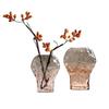 Glass Vase Golden Geometric Gradient Glass Bottle Hydroponics Terrarium Flower Vase Home Decoration Accessories