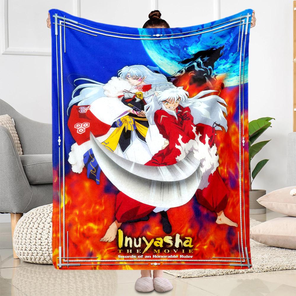 Inuyasha Adventure Blankets are suitable for living rooms,making them an ideal choice for outdoor travel and gifts.