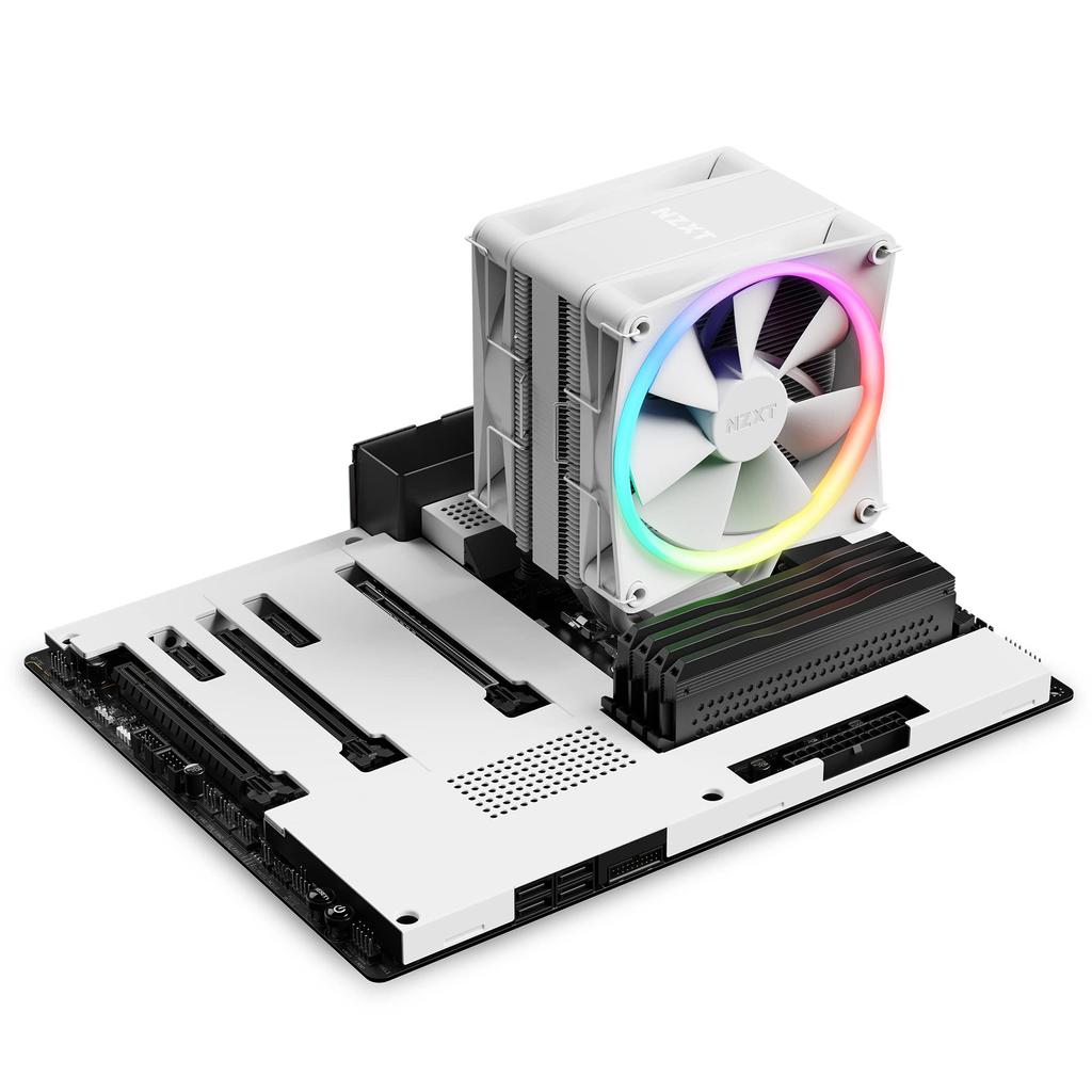 Refroidisseur de processeur NZXT T120 à refroidissement par air, blanc FN1806 RC-TN120-W1
