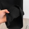 Early Spring Comfortable Plus Size High Waist Black Flare Pants for Women