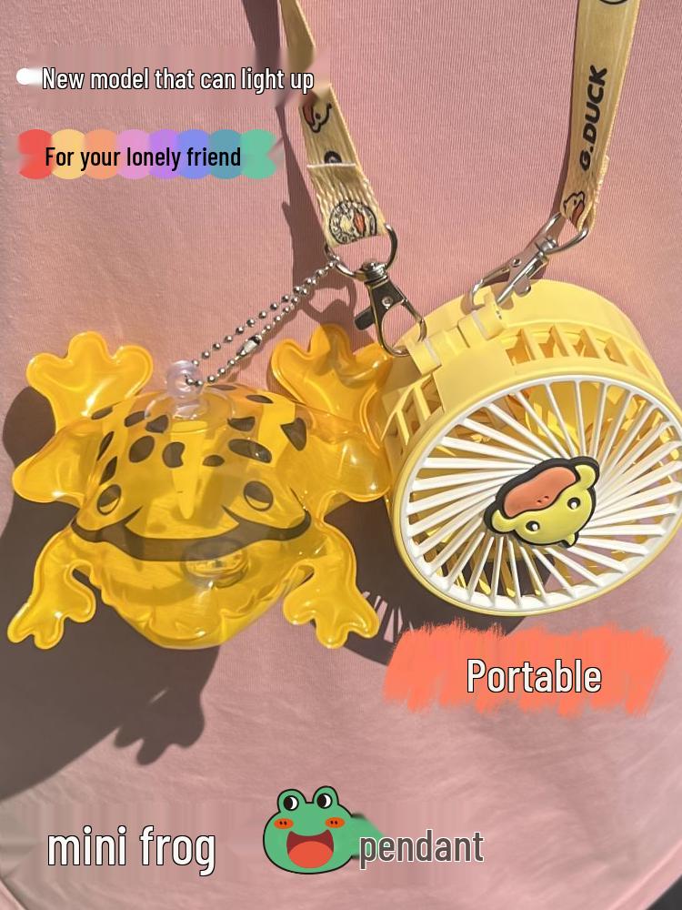 Glowing Frog Balloon Backpack Pendant Keychain – Cute Cartoon Gift