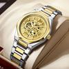Hohle Herrenuhr Nicht-mechanische Uhr Mode Business Stahlarmband Herrenuhr