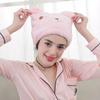 Lovely Cat Hair Drying Cap Towel Microfiber Quickly Dry Hair Shower Hat Wrapped Towels Bathing Cap Bathroom Accessories