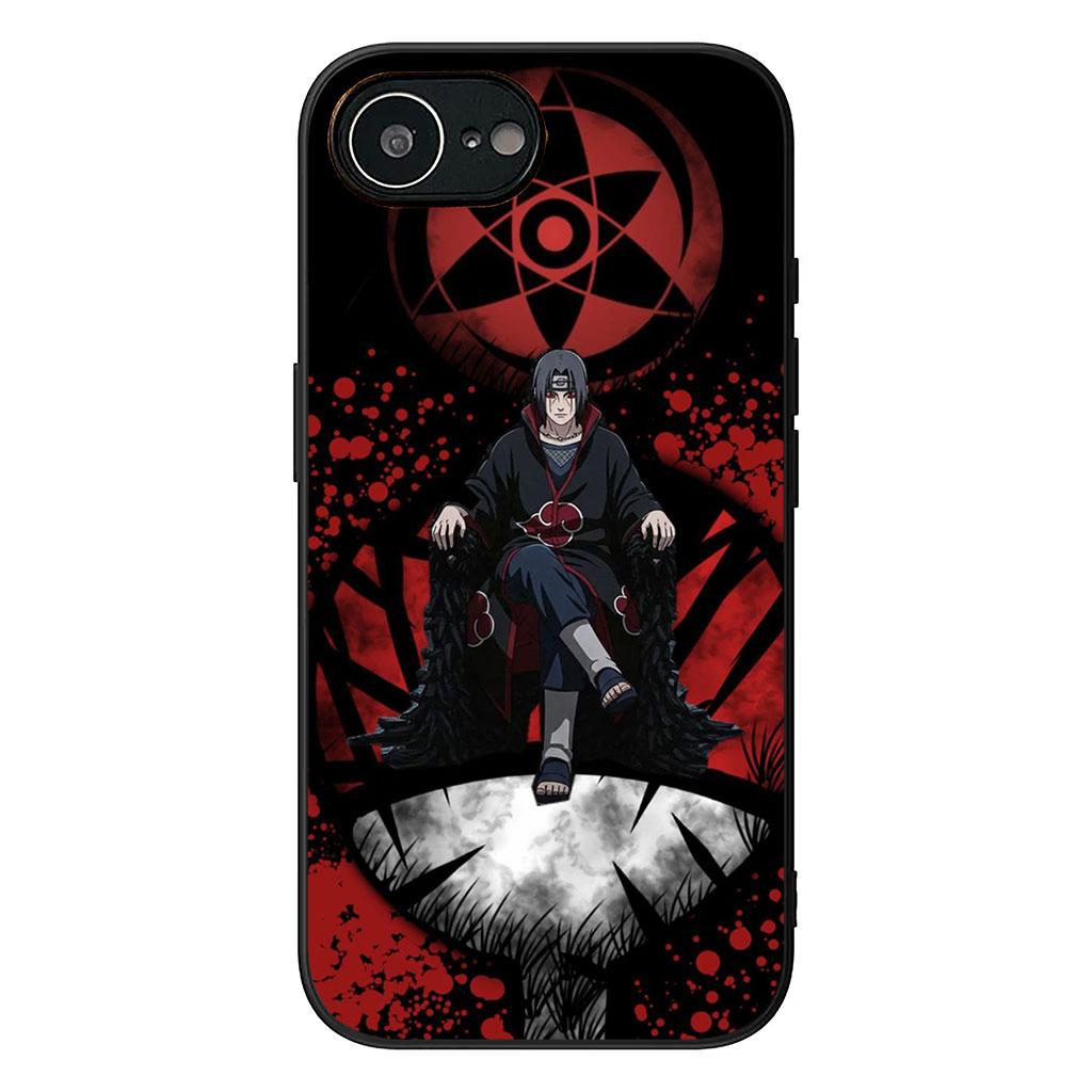 Чехол для телефона Naruto Акацуки Учиха Итачи для Apple iPhone 16 15 14 Plus 13 12 Mini 17 Pro Max + ProMax 16E Air 16+ Корпус iPhone 12 Pro