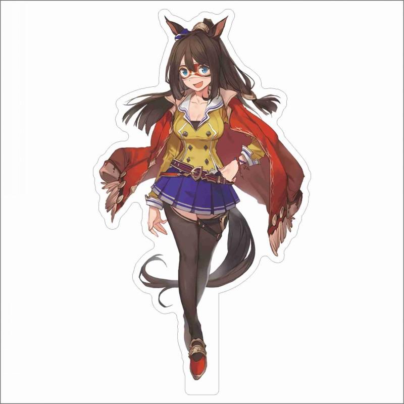 Japan Beautiful Derbil 15 Cm Cartoon Characters Acrylic Double-sided Stand Model Kawaii Cute Office Decoration Panel Permanent Recording Fans