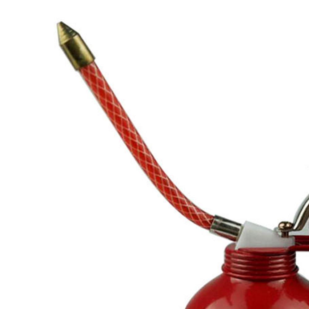 

Iron Pistol Type Oiler Red Pump Oil Can Durable Lubrication Oiling Can Maintenance Use 9 oz/270ml