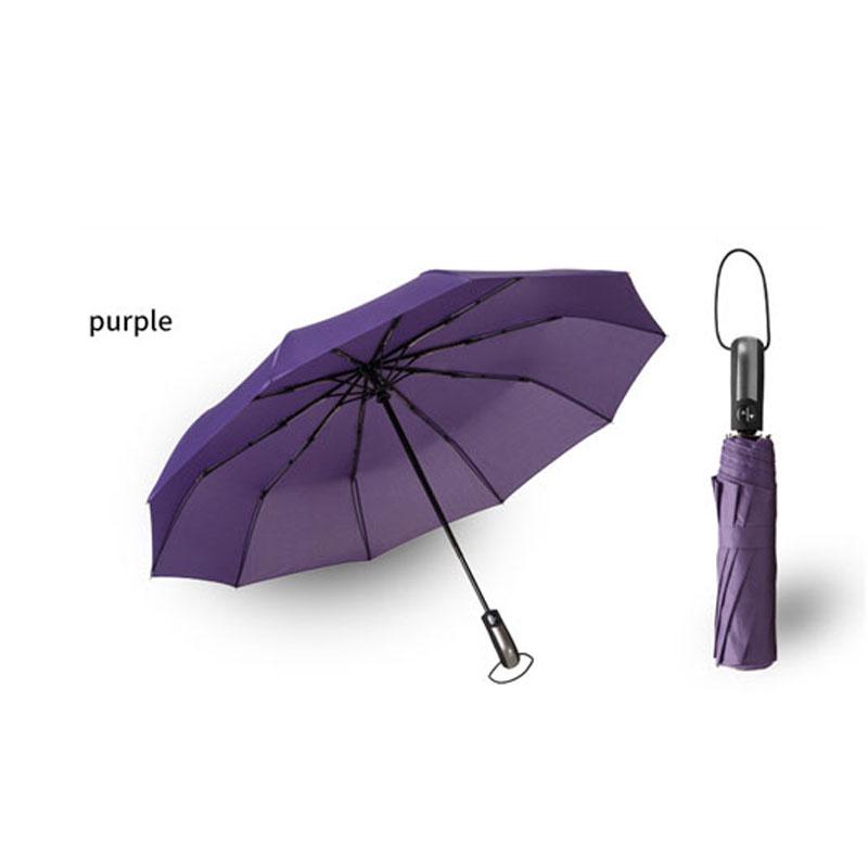 HEXSOLID Large Ombrello Pieghevole Antivento Pioggia Da Viaggio Ombrello Automatico Ombrello Inverso Grande Resistente Al Vento All'acqua E Compatto Ombrello Antivento Robusto 8 Ossa : Amazon.it: Moda