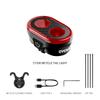 CYCLAMI CY200 Feu arrière intelligent à détection de freinage pour vélo Feu arrière de vélo Étanche IPX6 LED Rechargeable Feu arrière Accessoires de cyclisme