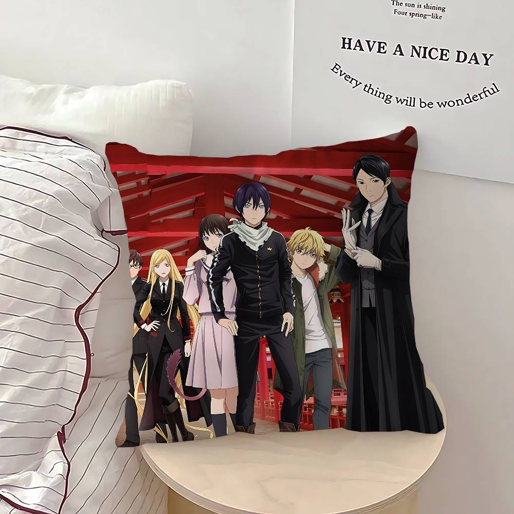 Anime N-Noragami Pillow Cushion Cover Pillowcase Living Room Sofa Home Decor Customized