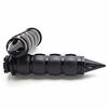 2 Pcs Black Aluminum + Rubber 1'' 25mm Motorcycle Handlebar Hand Grips Throttle