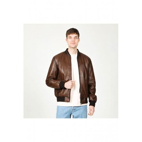 Mens Coat Fitkole Plus Size Genuine Leather Men's Coat 5xl 6xl