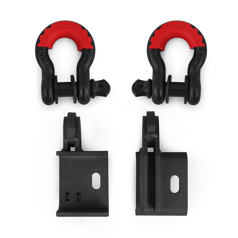 Vordere Dämon Abschlepphaken Halterungen Mit 3/4" D-Ring Schäkel Halterungs Kit DAC744 Für Toyota Tacoma 2009-2023