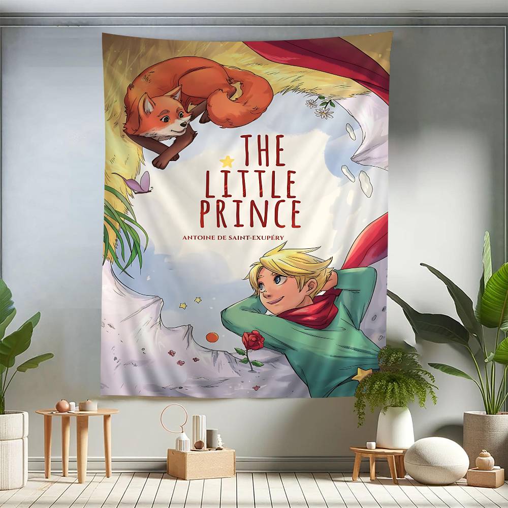 

Classic Books LLittle PPrince Hanging Bohemian Tapestry Hanging Tarot Hippie Wall Rugs Dorm Home Decor 74x94cm(29x37in)