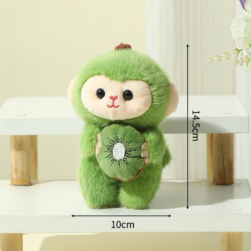 14cm Cartoon Plush Monkey Keychains Stuffed Lovely Animal Backpack Decoration Pendants Boutique Dolls Plush Toys for Kids Gifts