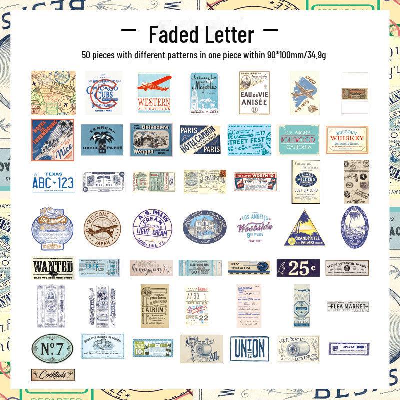 Joyful Years Retro Art Style Children's Notebook Sticker Pack