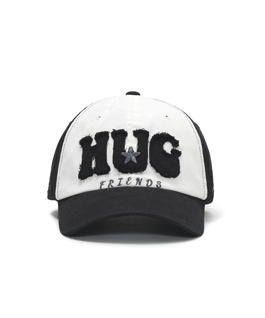 HUG YOUR SKIN Hug Friends Cap (White Black)