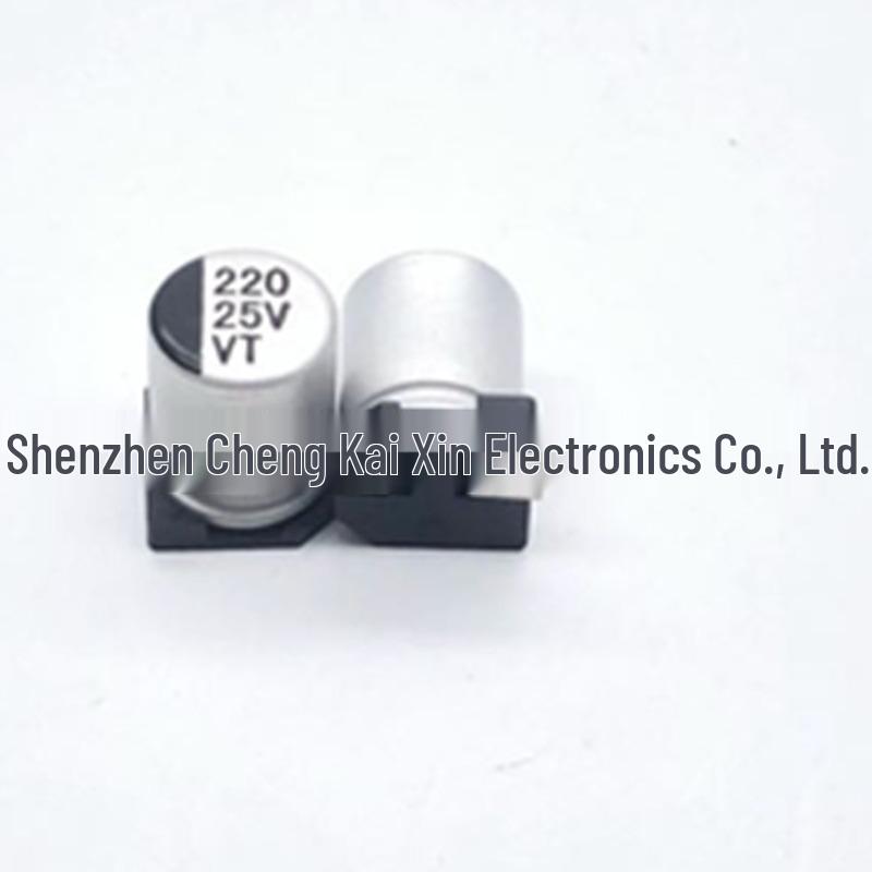 VT Series 25V 220UF SMD Aluminum Electrolytic Capacitors (8x10.5)