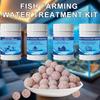 Kit de Mídias Filtrantes para Aquário:Bolas Ocas de Quartzo, Removedor de Algas, Bactérias Nitrificantes, Condicionador e Pastilhas Bio-Clear para Cuidado de Aquário