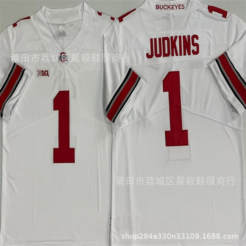 Mens NCAA Ohio State University Custom Embroidered Rugby Jersey 33 Sawyer 4 Smith 1 JYD Kins